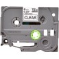 Brother Tape Black on Clear 6mm